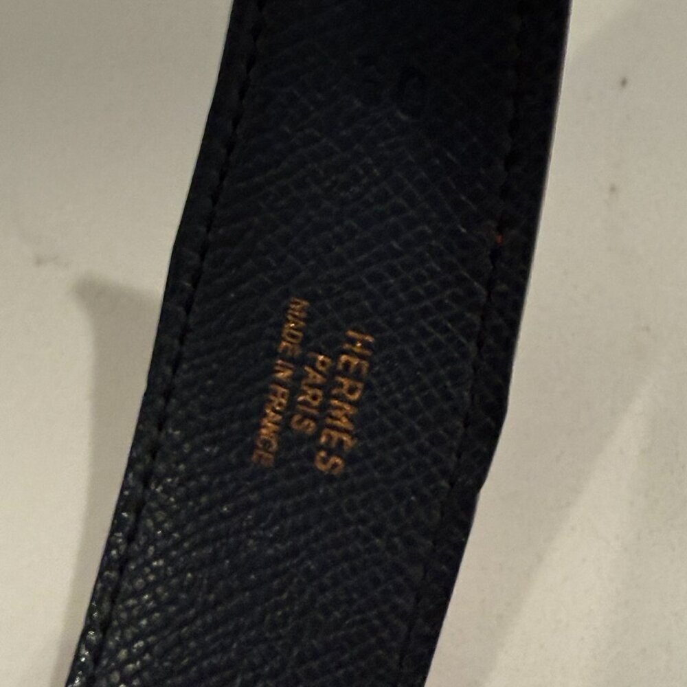 Hermes Reversible Belt Strap Red Black 32mm Size Small or XS 60cm - Picture 6 of 9